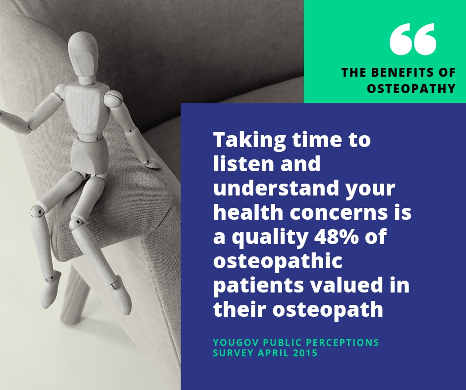 Benefits of osteopathy